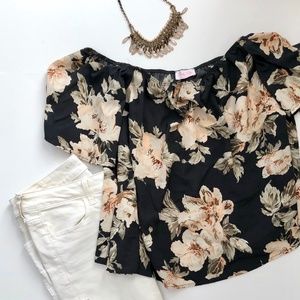 Off The Shoulder Floral Top